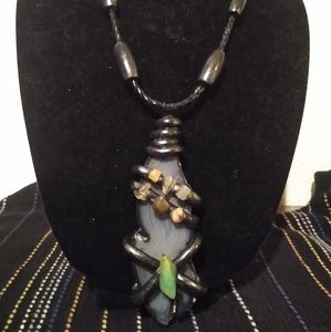 Blue Agate Necklace/Pendant